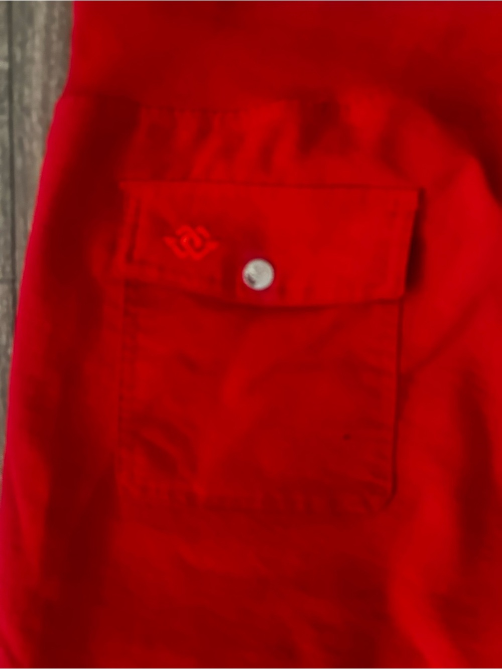Mofiz Red Cropped Drawstring Cargo Pants - Picture 6 of 6